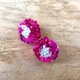 flower earring <pink>の画像