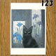 猫の和風ポストカード２　選べる3枚セットの画像