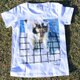 ぼけた猫写真のTシャツの画像
