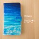 【全機種対応カメラ穴付き】Blue splash*iphone/Androidスマホケース【手帳型】の画像