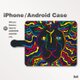 iPhone7/7Plus/Android全機種対応　スマホケース　手帳型　アニマル-ライオン-獅子　ブラック-黒　3001の画像