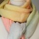 ストール（大判）虹染の画像