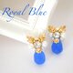 ＝ROYAL BLUE GLASS＝ イヤリングの画像