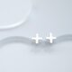 ミニ 十字架 ピアス シルバー925