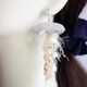 hanakurage 片耳ピアスgold/grey（イヤリング変更可）の画像