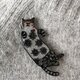 【SALE】猫のピカピカブローチの画像