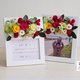《写真orメッセージカードセット◎送別/母の日/結婚祝いギフト》プリザーブドフラワーのナチュラルガーデンのフォトフレームの画像