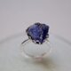 Simple tanzanite ring (big rough tanzanite)の画像