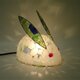 シーグラスランプ　雪うさぎのランプ－13の画像