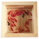 樹脂金魚 アクリル 金魚 アート プレミアム 「極」純日本製  プレゼント 結婚祝い 還暦祝い 誕生日 男性 女性 ヒノキの画像