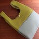 ｼｭﾘﾝｸﾚｻﾞｰのお散歩バッグ.黄緑×薄水色　リバティポケット　Claire-Aude（クレアオード）の画像