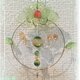 桜月　サンキャッチャー　緑のグラデーションの画像