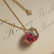 Flower ball ネックレス （PK×BL）の画像