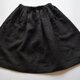 Babette　バベット　リネンギャザーパイピングポケットスカート　黒の画像
